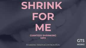 Shrink For Me — Shrinking JOI Countdown Giantess Audio Scale Descent Humiliation by GTS Works