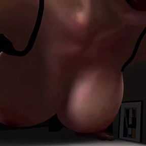 Asian MILF Doggy Anal  3D Porn