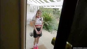 Euro Chick Hooks Up With Rude American