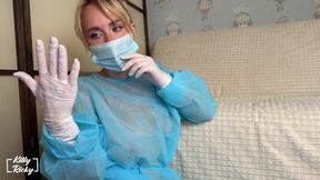 Perverted Surgeon Wrecks Asshole Fisting Gloves