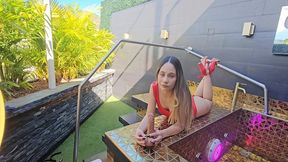 in red heels i masturbate very deliciously