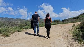 Hiking sweaty ass, armpit, and foot worship