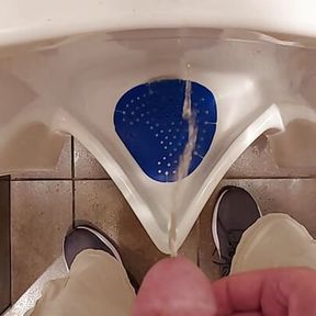 Taking a Piss at a Urinal