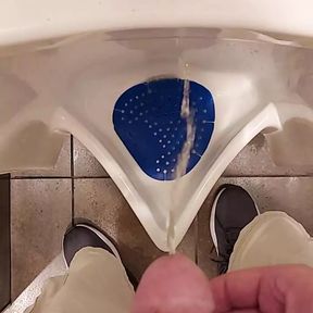 Taking a Piss at a Urinal