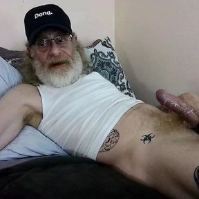 JerkinDad14 - Daddy&#039;s Big Greasy Dong Brings Him So Much Joy and Penis Pleasure includes Massive Cumshot