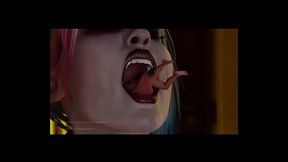 Harley queen Vore tiny man