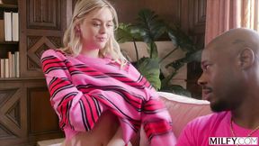 Milf Cory Chase seduces young couple during therapy session