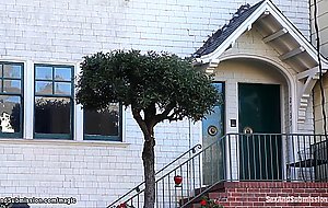 Student maid bound and rough banged