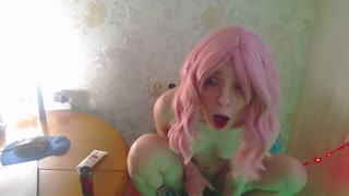 Magic wand makes her brain overloaded to ahegao face