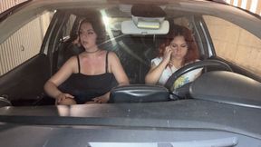 Italian felony traffic stop for Beatrix and Natasha