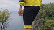 Close Up PEE from Rocky Clifs before going to Cold Scandinavian Beach