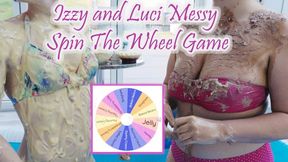 Izzy and Luci Messy Spin The Wheel Game
