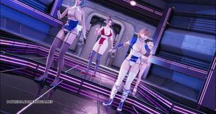 [MMD] Glide striptease Marie Rose Mai Shiranui Tamaki Kasumi doa sexy hot erotic dance