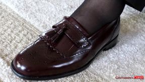 GentlemensCloset Zack Enjoys First Time in Sheers And Loafers Solo
