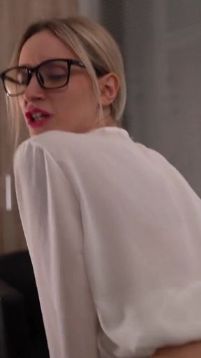 In the fucking office - fucking for the vacation request   Clip 1