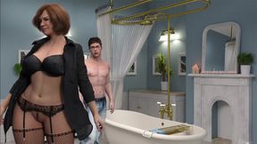 Melinda's Breeding Instinct Works in High Urges to Get Pregnant by Her Step Stepson on Her Monthly Period Cycle