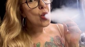Fueling my black lungs in the morning - Marlboro reds - Deep Inhales, Mouth Inhales, Mouth exhales, Crush, No makeup, Natural light