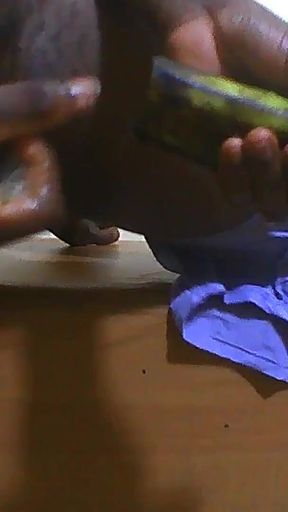 Sexy Slut Crossdresser Husband Fucking a Creampie Juicy Plantain and Cums