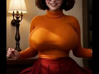Velma Dinkley in real life shows her underclothes