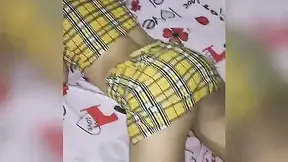 My stepsister turns me on and fucks me until I cum in her pussy