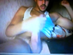 Hung Arab Amateur Jerks His Thick Cock
