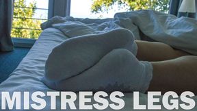 Enticing Mistress Legs In White Socks Teasing You