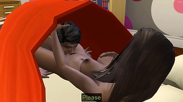 Indian and stepsister sharing bed - Desi teen sex