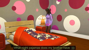 Indian and stepsister sharing bed - Desi teen sex