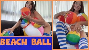 Beach balls of all sizes + masturbation
