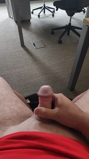 Handjob at the office