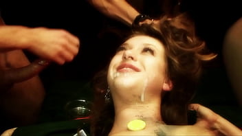 After A Deep Double Penetration Gabriela Glazer Swallows Many Loads Of Cum