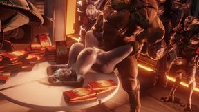 Lucky Krogan Pounding Liara
