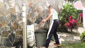 ”Guy fucks teen transgender in outfit”