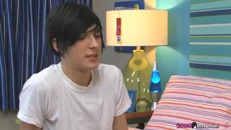 Blond emo twinks passionately kiss and ride thick cocks