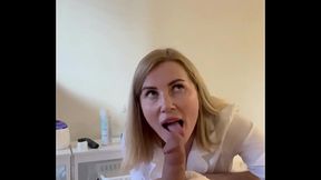 Licking the cock after waxing