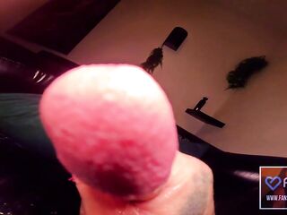 TS CLEOPATRA - WETLOOK LATEX LEGGINS POV EDGING & PRECUM