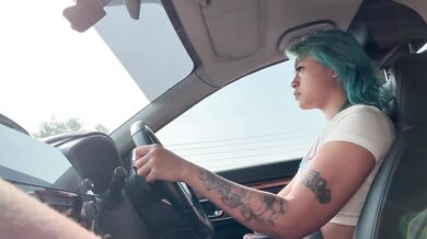 lesbians flashing while driving [ w/ ziggy rouge ]