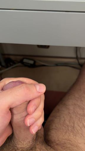 Cumming hard while watching porn