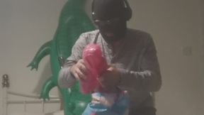 rubber ring inflatable swim ring pop and ride