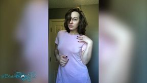 Braless Nightgown Flashing