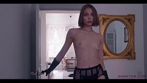 SANKTOR 074 - TEEN GIRL WITH SMALL TITS IS DANCING NAKED
