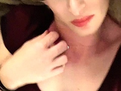 Amateur Blonde with Tiny Titties Masturbates with Fruit