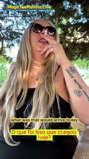 BBW Brazilian MILF Goddess Morning Outdoor Smoking Ritual Showing Thighs