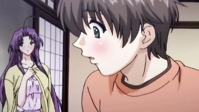 Watch this kinky anime MILF with massive tits take a hard pounding and shake them to orgasm