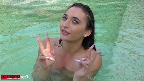 amazing bts of the scene: first time! sara diamante, rough, monster gapes, atm, anal, atp, deepthroat,balls deep,double bj,cum face, with luca ferrero.