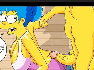 Marge Le Gusta Ser Follada en El Gym - Toon Porn