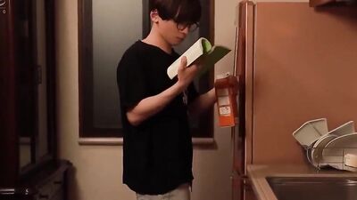 Big Tits seduces her stepson with her massive tits and dirty talk