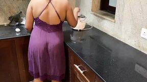 Slutty Sri Lankan maid gets pounded raw in steamy kitchen tryst.