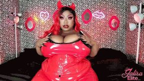 Sinful Sensual Red PVC BBW Bodytease