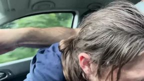 Street Hooker Performs Drive-Thru Blowjob&#x1F4D0;She Cleans My Pole While On The Go